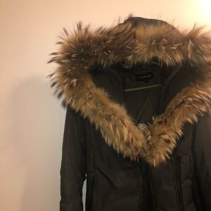 ARMY GREEN WOMEN’S MACKAGE JACKET